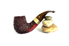 1998 PETERSON'S SHERLOCK HOLMES MILVERTON RUSTIC BENT BILLIARD ESTATE PIPE 9MM