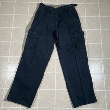 Vtg American Eagle Cargo Pants Mens 30x30 Baggy Paratrooper Military Zip Y2K