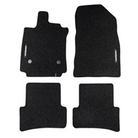 Velours FußMatten FüR Renault Clio IV 2012-2020 Autoteppich Schwarz 4 Teile