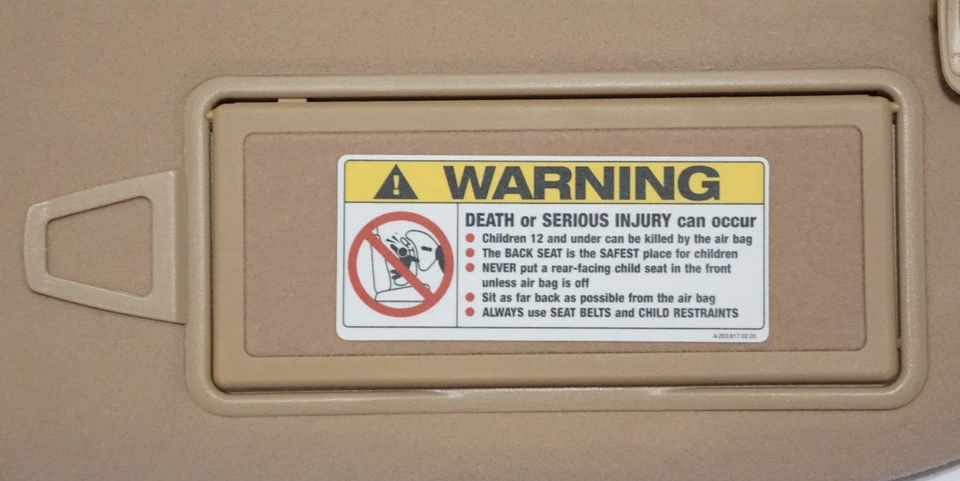 Parasol para pasajeros Mercedes-Benz CL 2000-06 clase S beige S430 S500 CL500 OEM Foto 3 de 4