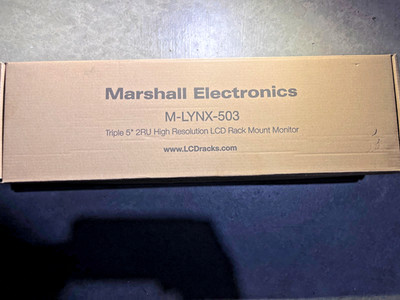 Marshall Electronics M-LYNX-503 Triple 5'' Rack Mount Monitor OPEN BOX NEVER USED