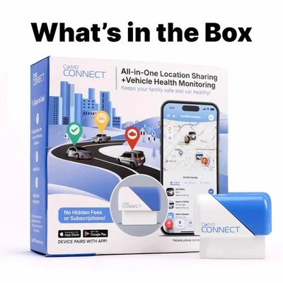 CarMD Connect All-in-One Location Sharing Vehicle Health Monitoring Device