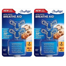 SleepRight Intra-Nasal Breathe Aids Breathing Aids for Sleep Nasal Dilator - ...