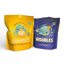 The Woobles Pierre the Penguin Narwhal Crochet Kit For Beginners Set Of 2 Hobby