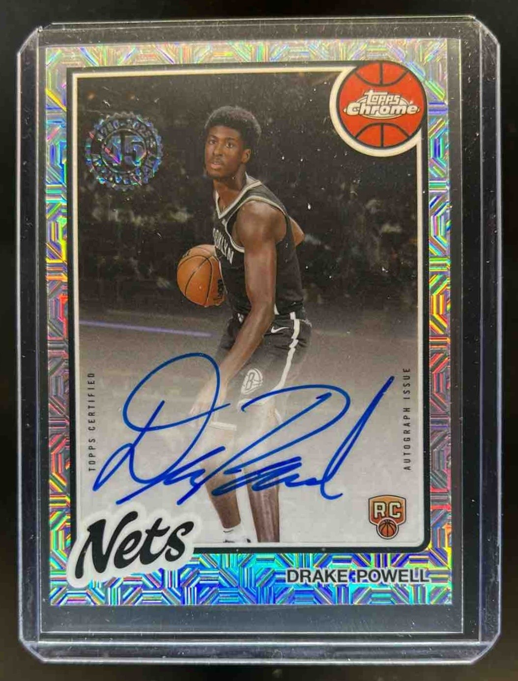 2025-26 Topps Drake Powell 1980-81 Chrome Rookie Auto Mojo Refractor #80CR2-DP