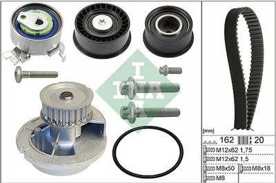 530 0443 31 INA Water Pump + Timing Belt Kit for CHEVROLET,HOLDEN,OPEL,VAUXHALL