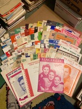 Sheet Music 20s 30s 40s 50s 60s 70s Mixed Lot Of 99 Individual songs