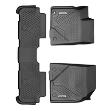 All Weather Floor Mats for 2014-2019 Toyota Highlander 1st & 2nd Row TPE Liners