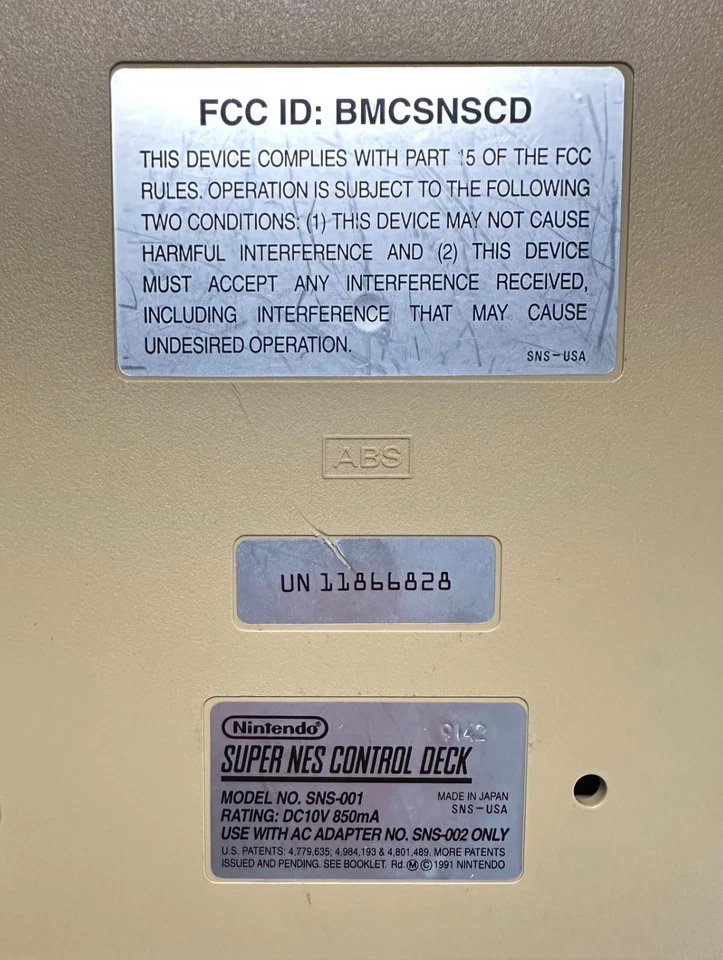 SNES Super Nintendo Replacement BOTTOM SHELL CASING ONLY - Image 3 of 3