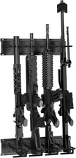 AGPTEK Adjustable Heavy Duty Steel Gun Rack Wall Mount with Soft 4 Slot 