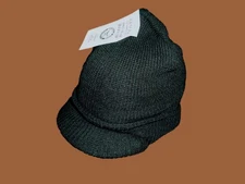  NEW GENUINE MILITARY BLACK JEEP WATCH CAP 100% WOOL 2 PLY U.S.A MADE BEANIE
