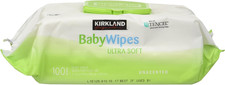 Baby Wipes Unscented Ultra Soft by with Flip Top Lid, 100 Count Pack of 3