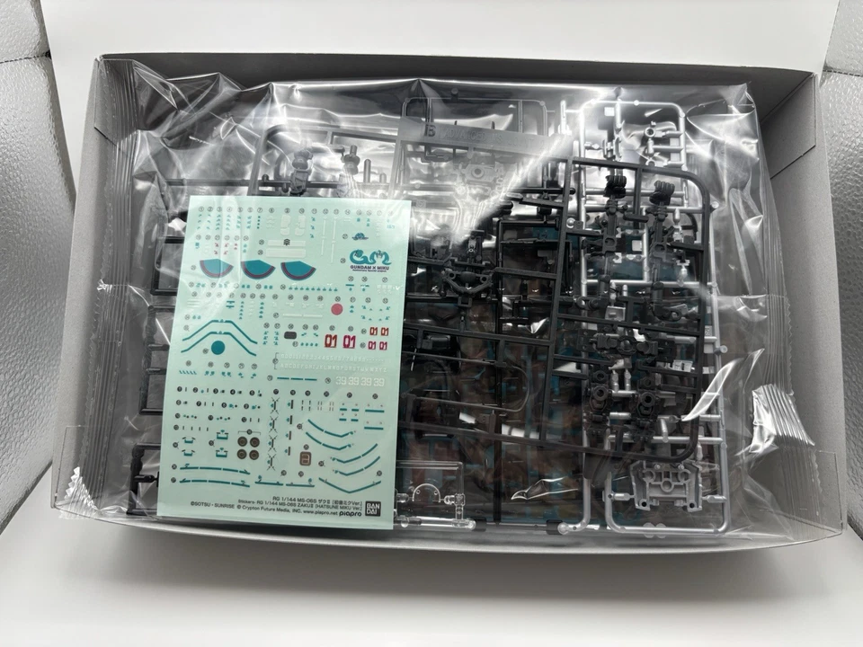 Bandai RG 1/144 Zaku II MS-06S Hatsune Miku Ver. Model Kit NEW US SELLER - Image 2 of 2