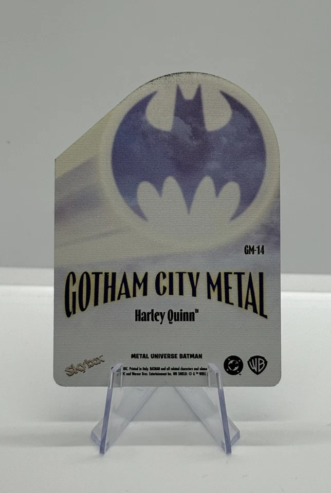 Batman 2025 Skybox Metal Universe Harley Quinn Gotham City Metal Insert #GM-14 - Image 2 of 2