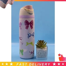 Owala Girlhood Tied Bows Freesip 32 Oz, Bottle UO Water Bottle in Hand