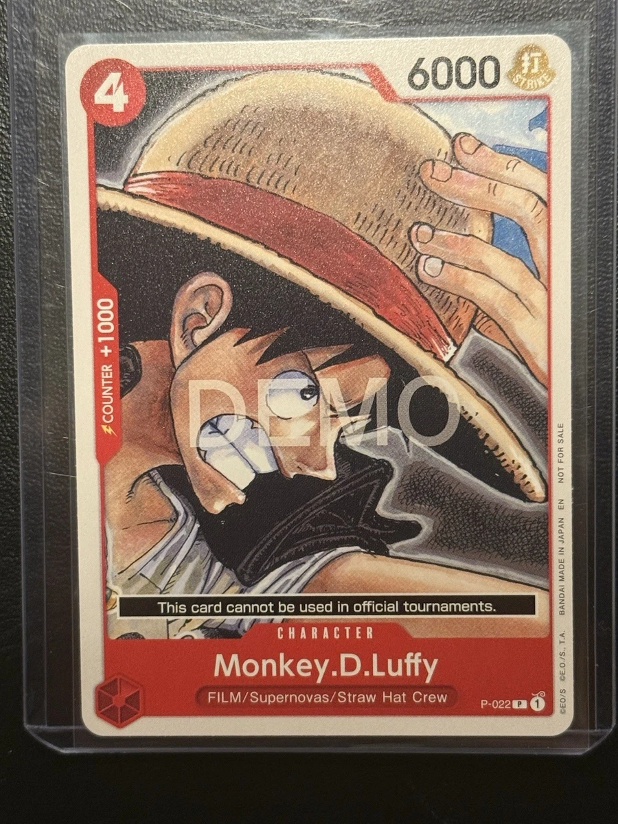 Monkey.D.Luffy P-022 One Piece Promotion Cards for sale | eBay