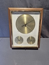Vintage Airguide Barometer Thermometer Hygrometer Wall Plaque Weather Station