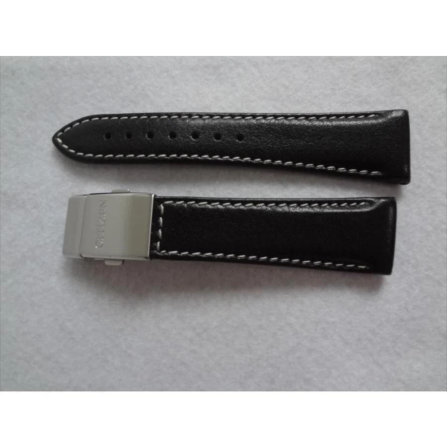Bracelet Citizen En Cordura Noir 22/18mm à Boucle Déployante - Fait Main - Neuf