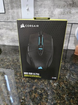 Corsair M65 RGB Ultra Wired Gaming Black Optical 8 Buttons Sealed Damaged  Box