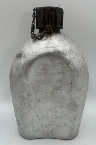 WW2 US Army M-1910 AGM Co. 1944 Water Canteen Kit Gear Uniform NO COVER Military