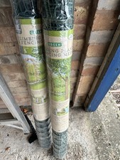 Climbing plant  Garden trellis green plastic covered  