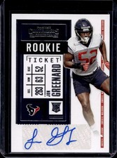 2020 Panini Contenders Jon Greenard Auto Rookie Ticket #245 Texans Rookie