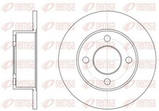 2x REMSA Bremsscheiben Hinten für AUDI 80 Limousine (8C2, B4) 245mm 6122.00