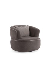 Moderner Grauer Polstersessel Designer Wohnzimmer Loungesessel