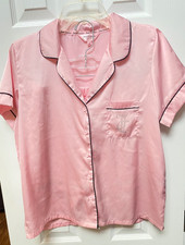Juicy Couture Pink Satin Pajama Set- Size L Women's