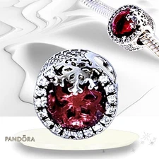 Pandora Dazzling Snowflake Cerise Charm 797555NCC US SELLER 