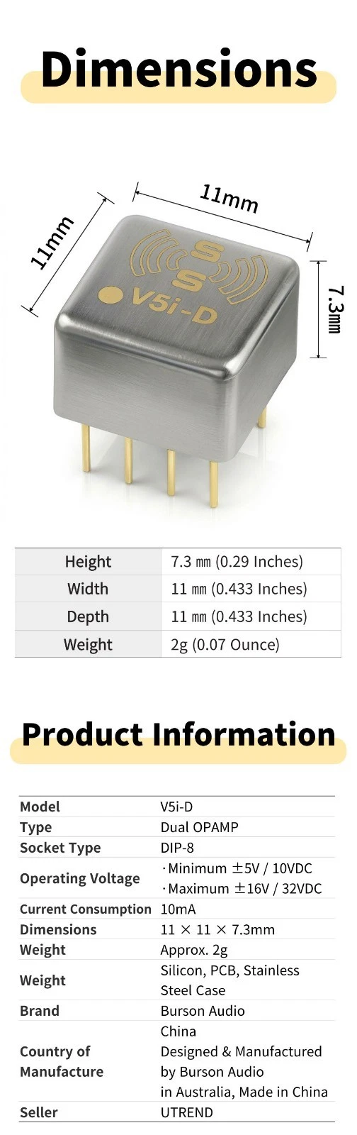 Burson Audio V5i-D Dual OPAMP image 12