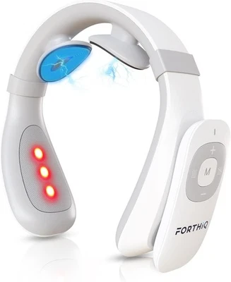 FORTHiQ Neck TENS Machine with Heat, Electric Neck Massager for Pain Relief