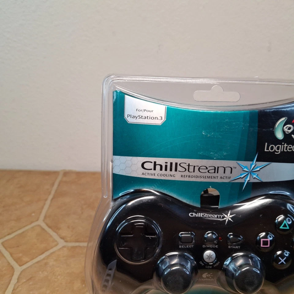 Logitech Chillstream Controller Playstation 3 PS3 Wired w/ Active Cooling NIP - Image 2 of 4