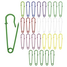 30-Pack Large Safety Pins, 2" Blanket Pins for Fashion/Clothes [Multicolor]