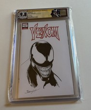 Venom #1 2018 Marvel Comics Original Art Sketch Signed Mark Bagley CGC 9.8 SS