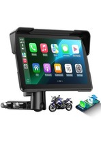 7" Touch Screen Portable Motorcycle Navigator Wireless CarPlay Android Auto