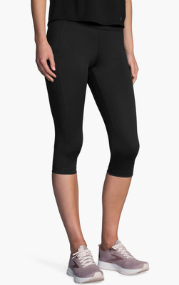 Brooks L5677 Womens Black Method 1/2 Activewear Crop Leggings Size S
