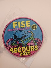 Insigne Ecusson Patch PVC  pompier Santé FISE Montpellier Secours 2025 Obsolète 