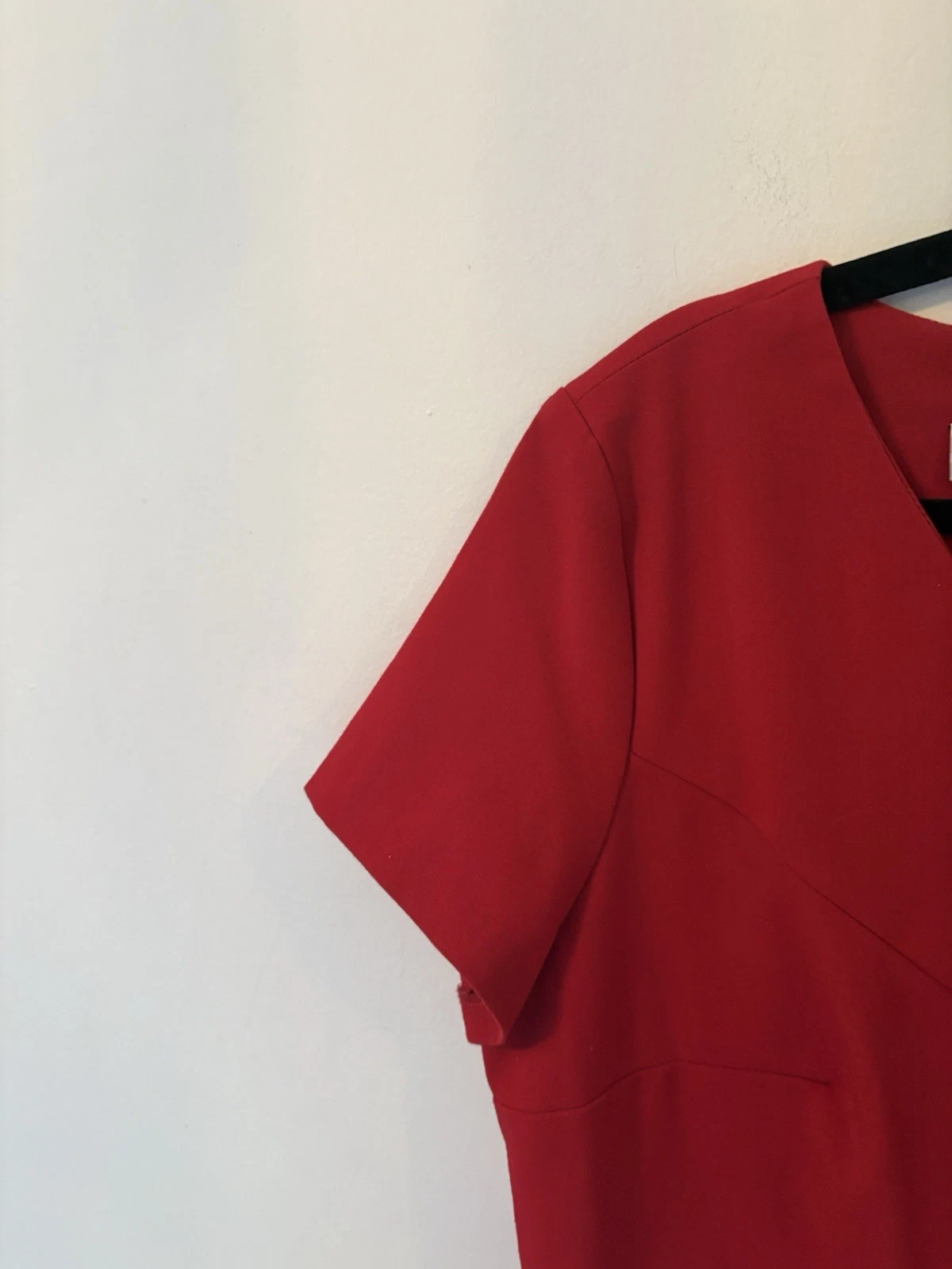 Abito donna rosso Alyx Limited maniche corte zip dietro taglia 16