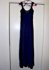 Vintage Mori Lee 1980s Bridesmaid Prom Gown Blue Size 14 New Old Stock With Tags