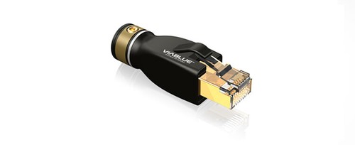 Viablue 21908 EP-7 Argent RJ-45 CAT6A Câble Réseau 1,0m 1m - Photo 3/3