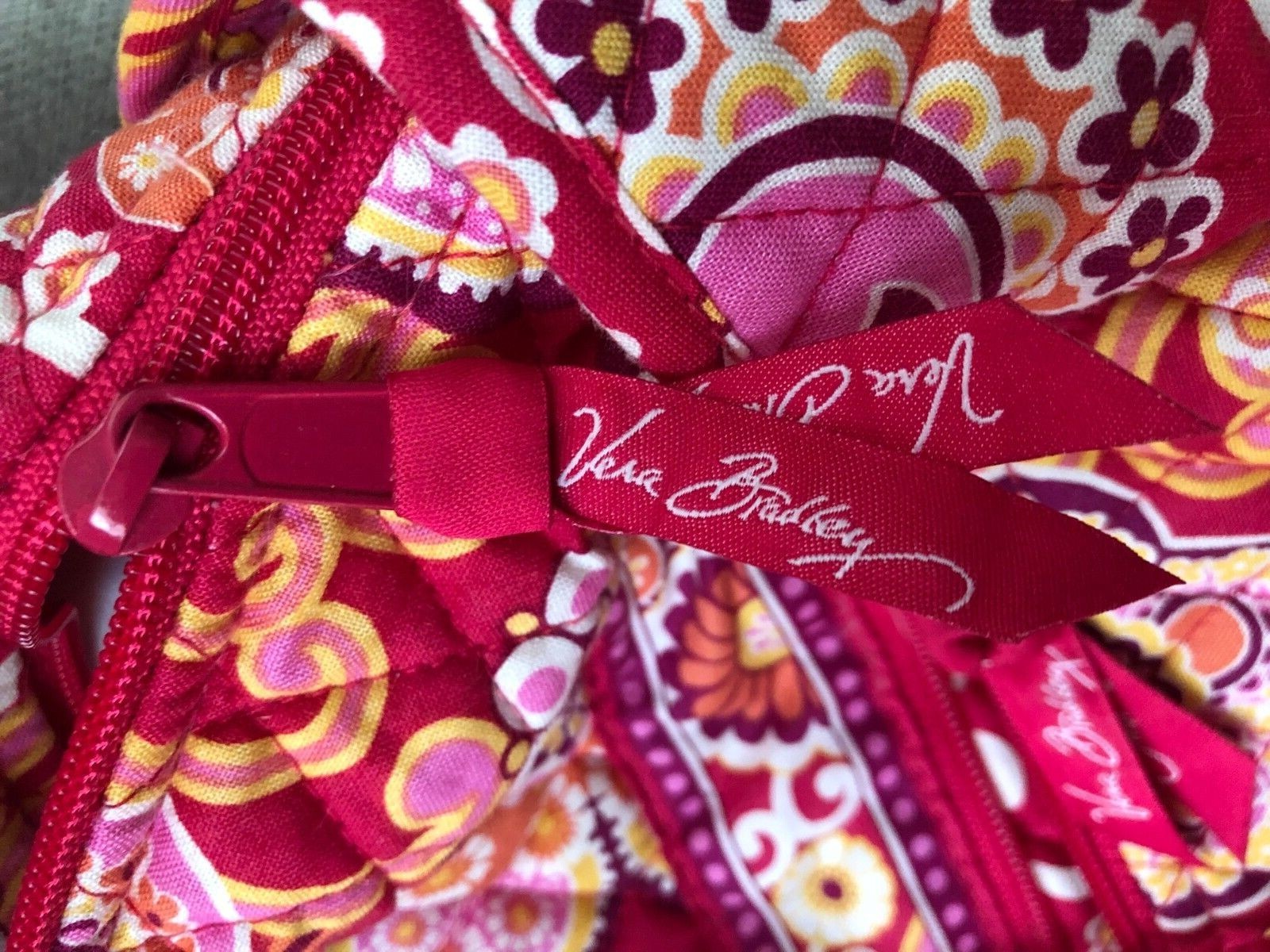 Vera Bradley Pink Orange Paisley Diaper Shoulder Bag Gem