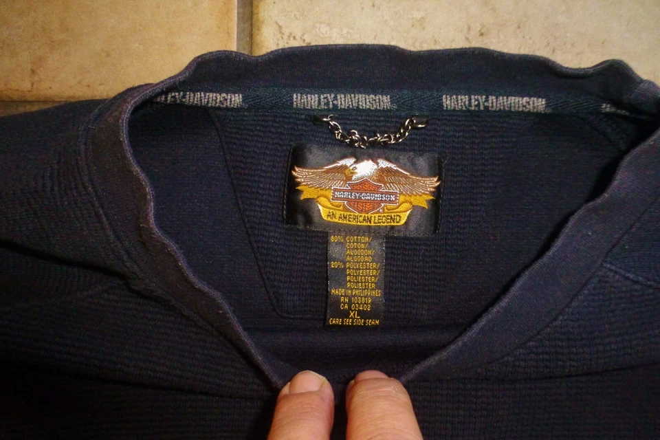 Sweat HARLEY DAVIDSON 1990 Vintage 2XL USA Motorcycles since 1903 - Photo 4/4