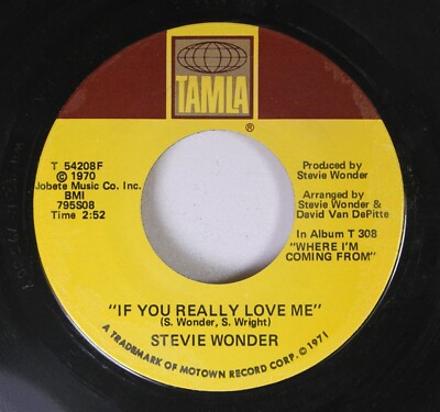 Soul 45 Stevie Wonder If You Really Love Me Think Of Me As Your soul-45-stevie-wonder-if-you-really-love-me-think-of-me-as-your