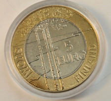 2003 5 Euro Coin  - Ice Hockey World Championships Finland UNC