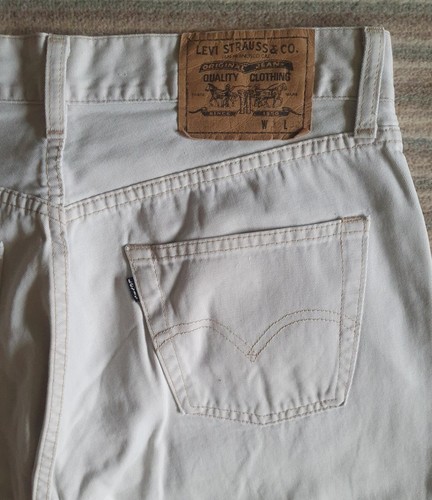Levis 517 Vintage (1994) Black Tab Jeans, Cream/Ivory, W32 L32, Great Condition! - 第 4/7 張圖片