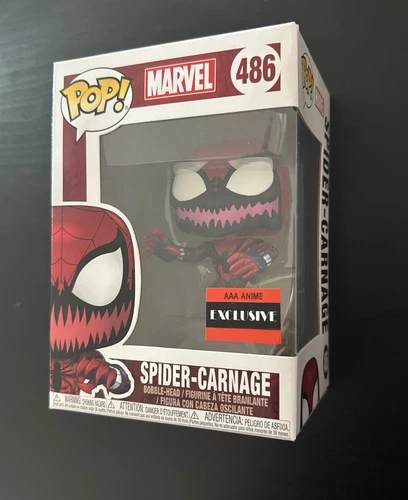 Funko Pop! Marvel: Spider-Carnage #486, AAA Anime Exclusive, *Vaulted*