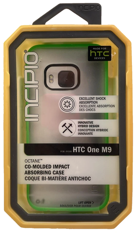 Incipio [Clear] Octane Case for HTC One M9 - Frost/Neon Green - Image 3 of 4