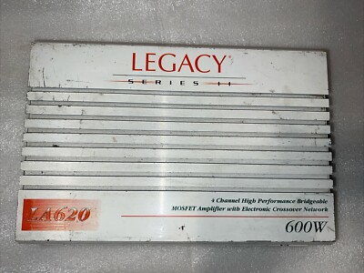 Old School Legacy Amplifier Working Good With Electronic Crossover Bridgeable