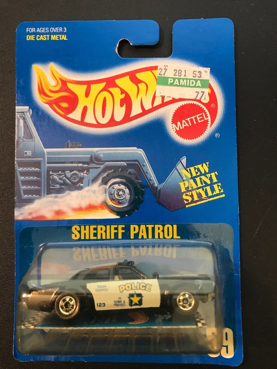 HOT WHEELS 1989 BLUE CARD SHERIFF PATROL #59 VHTF | eBay
